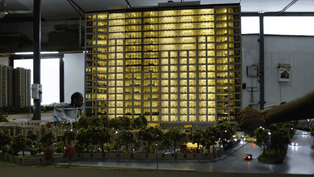 Ambience Park View Model-2, Hyderbad — residential township architectural scale model by RD Models