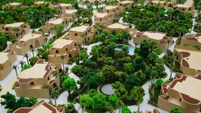Ananta Jaisalmer by Sanjay Puri — high rise residential architectural scale model by RD Models
