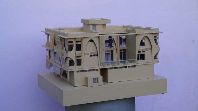 Courtyard House by Ar. Mohit Chordia — house models architectural scale model by RD Models
