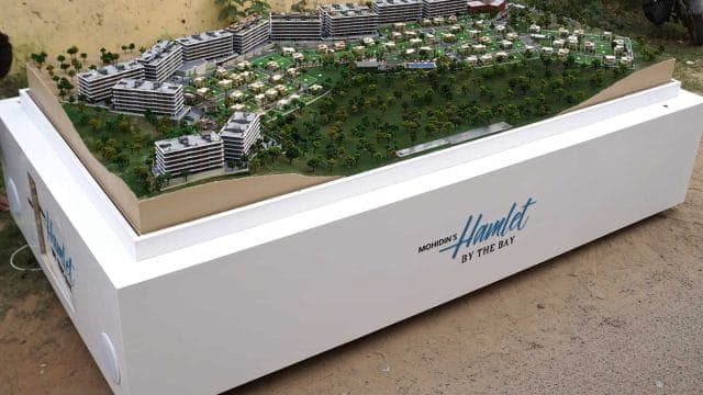 Hamlet by the Bay,Goa — landscape + resort architectural scale model by RD Models