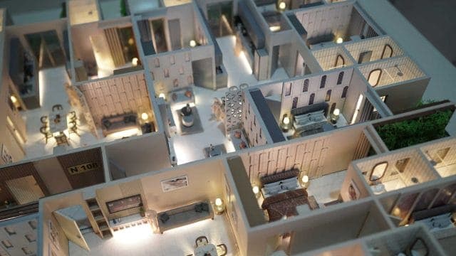 KDMS Skywalk — commercial models architectural scale model by RD Models