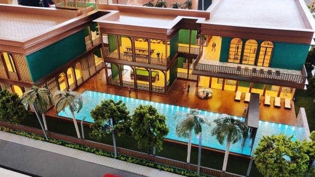 Mangalam Rambhag Club — commercial models architectural scale model by RD Models