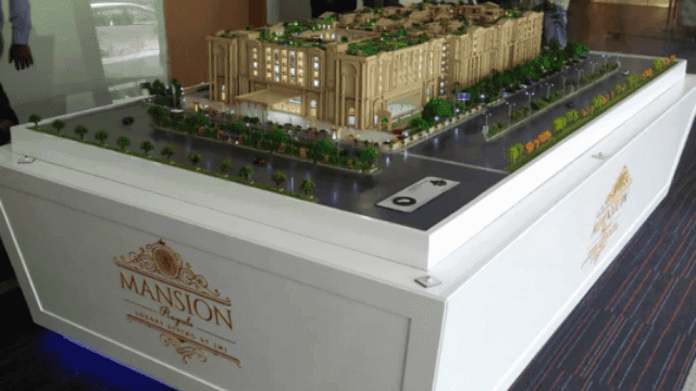 Mansion Royale by JMJ Group — high rise residential architectural scale model by RD Models