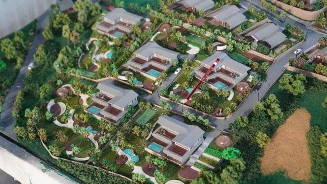 Mount Kusur by Clarks — high rise residential architectural scale model by RD Models