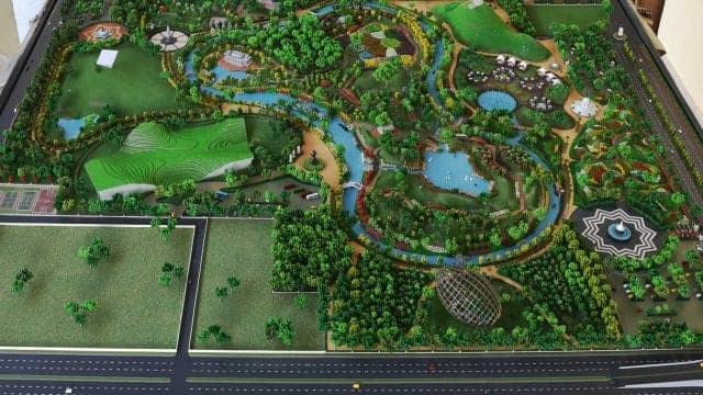 Oxyzone Park, Kota — residential township architectural scale model by RD Models