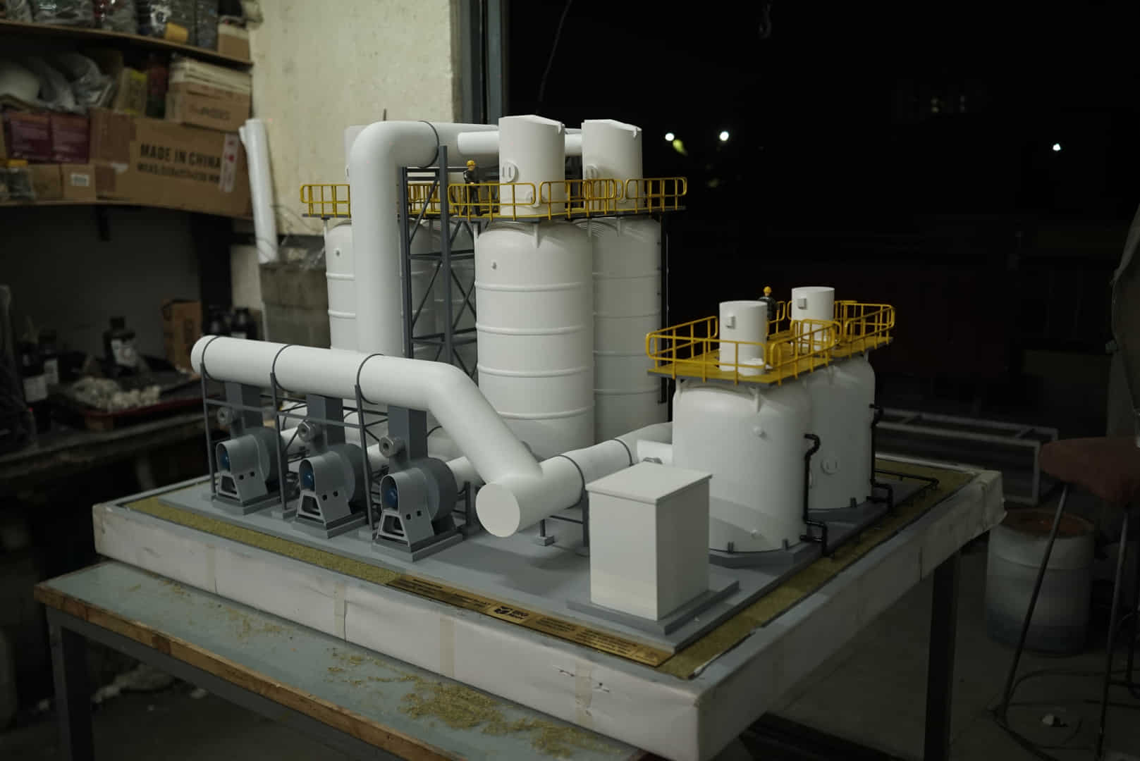 Waste water Treatment facility — water supply models architectural scale model by RD Models