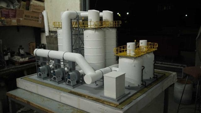 Waste water Treatment facility — water supply models architectural scale model by RD Models