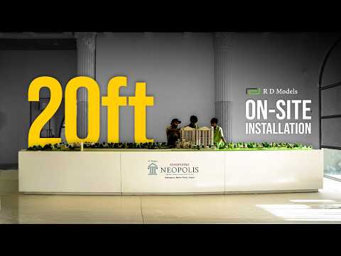 Installing a 20-Feet Scale Model On-Site — Ashapurna Neopolis