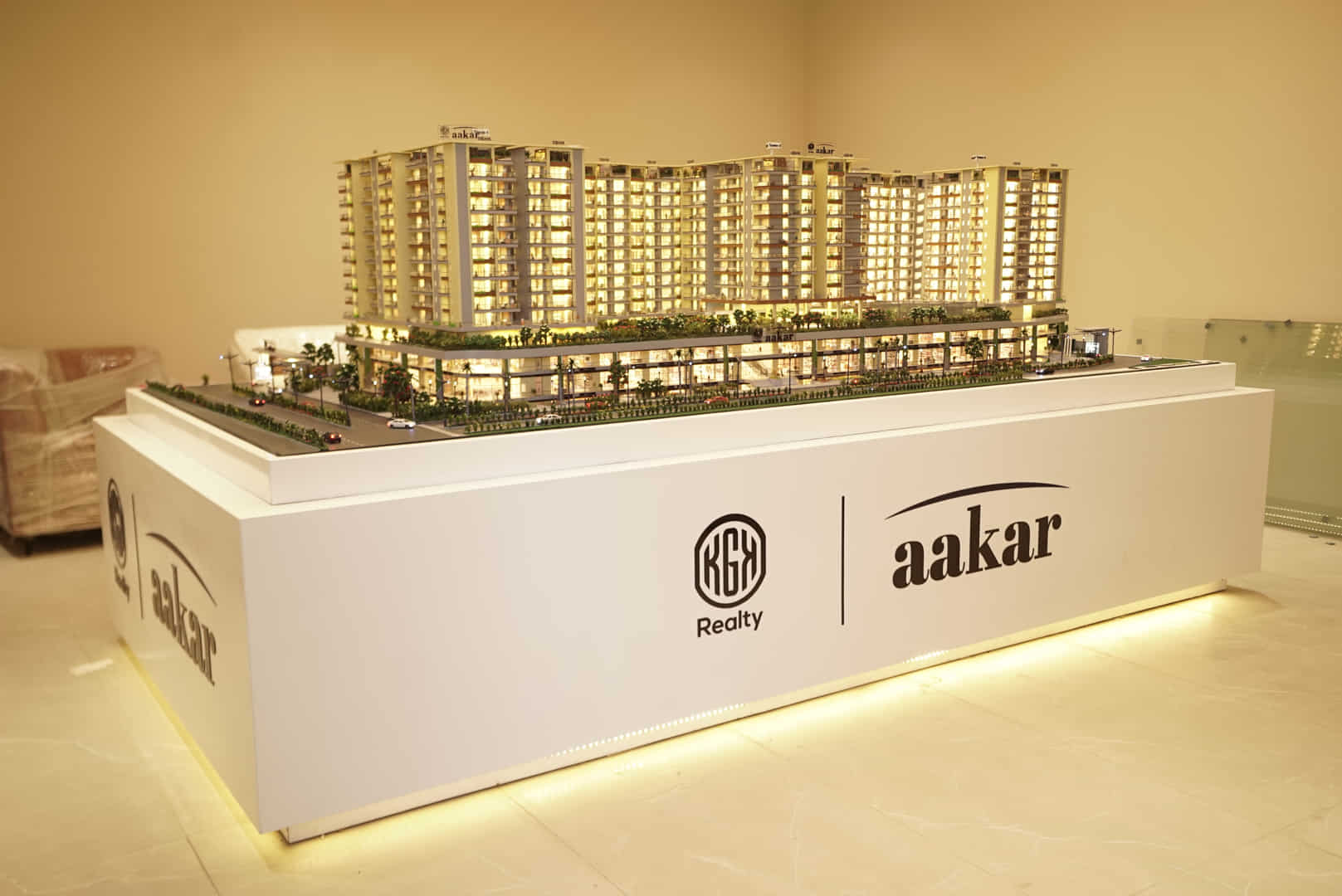 Aakar kgk — low rise residential architectural scale model by RD Models