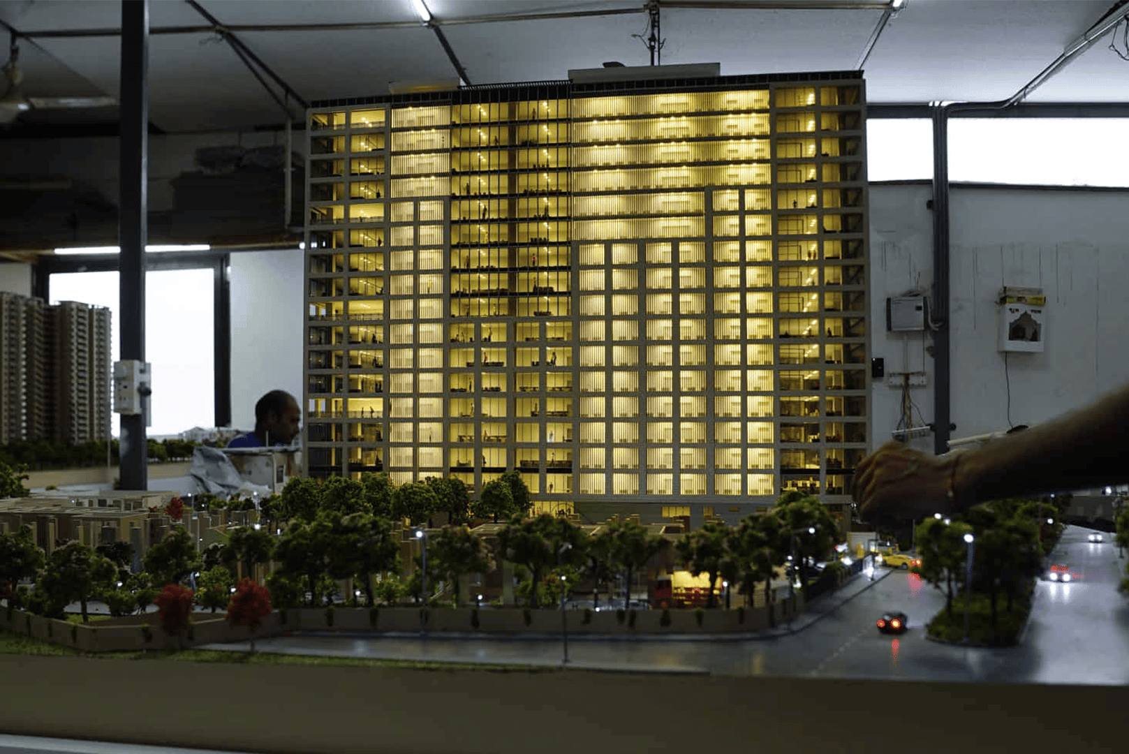 Ambience Park View Model-2, Hyderbad — residential township architectural scale model by RD Models