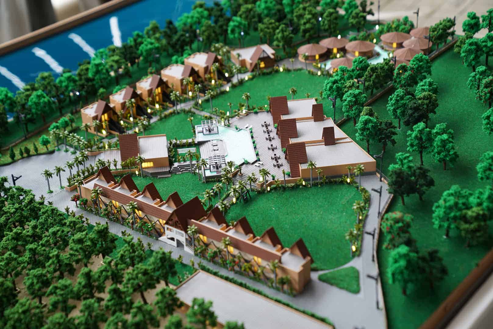 Ananta Gir — landscape + resort architectural scale model by RD Models