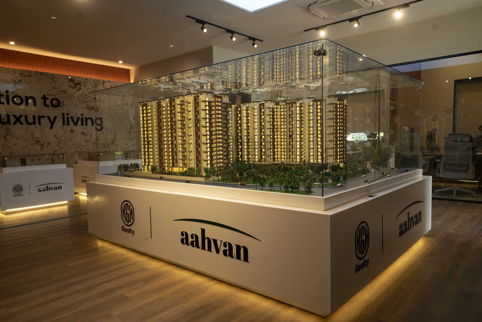 KGK ahvahan — low rise residential architectural scale model by RD Models