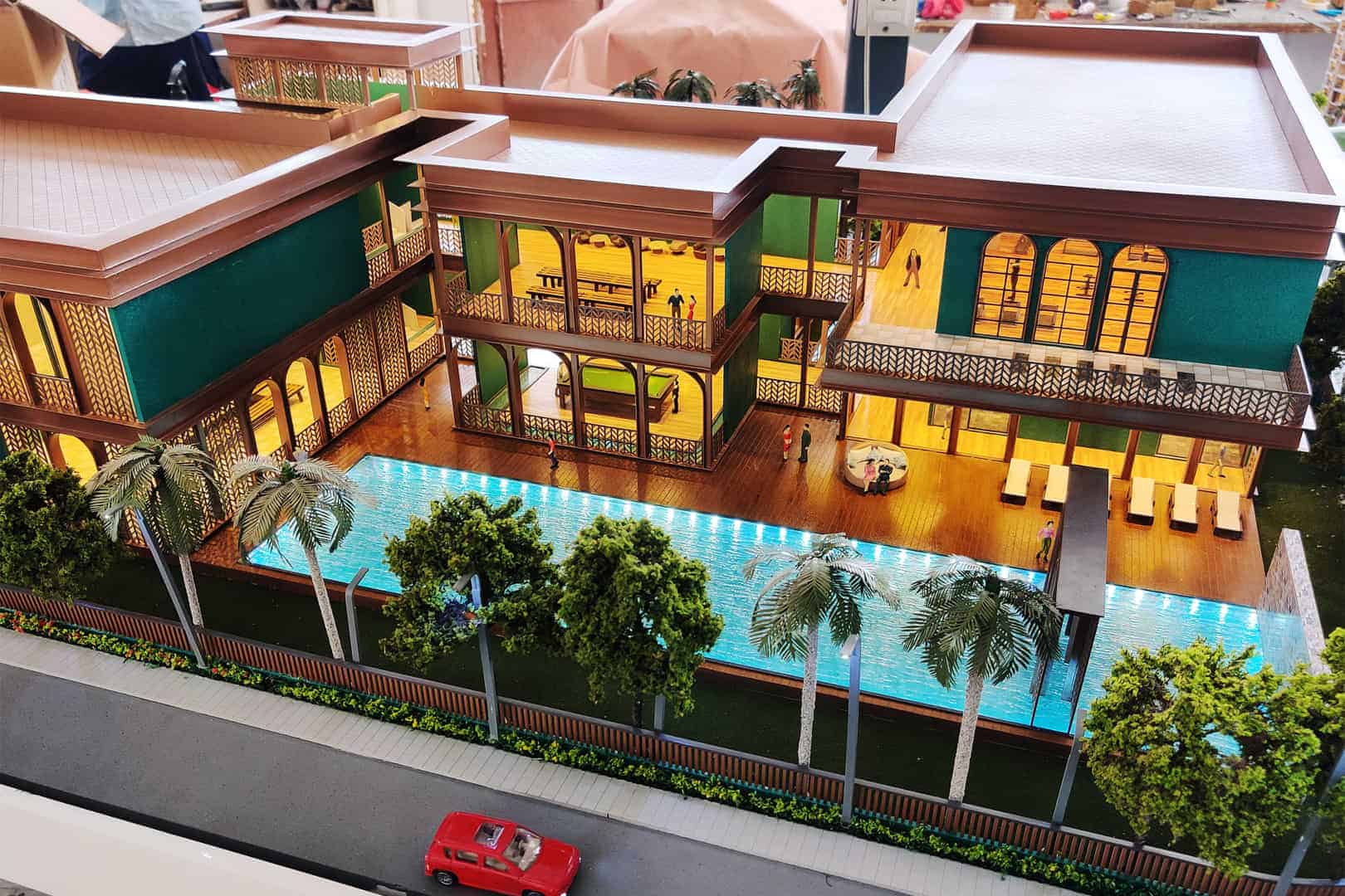 Mangalam Rambhag Club — commercial models architectural scale model by RD Models