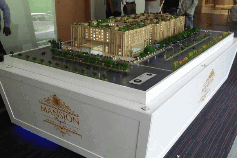 Mansion Royale by JMJ Group — high rise residential architectural scale model by RD Models