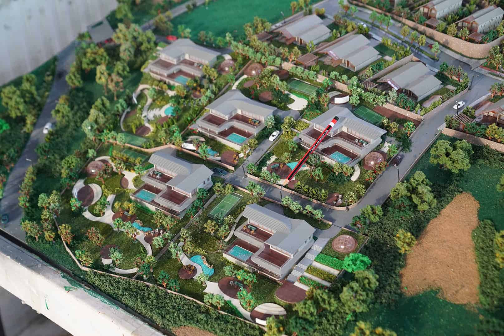 Mount Kusur by Clarks — high rise residential architectural scale model by RD Models