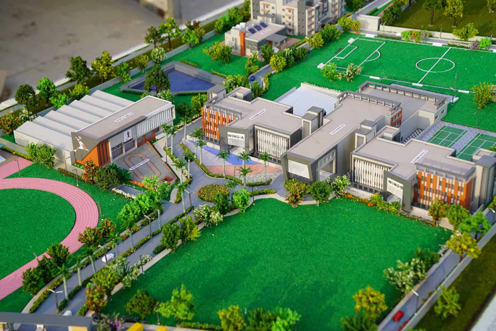 Shalom International School — institutional models architectural scale model by RD Models