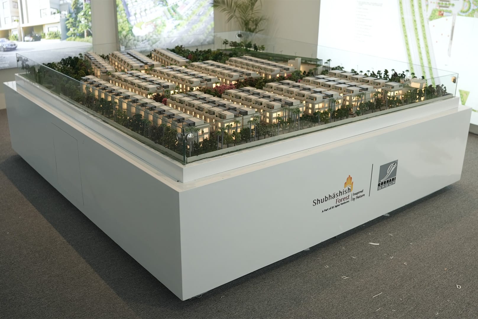 Shubhashish Forest — low rise residential architectural scale model by RD Models